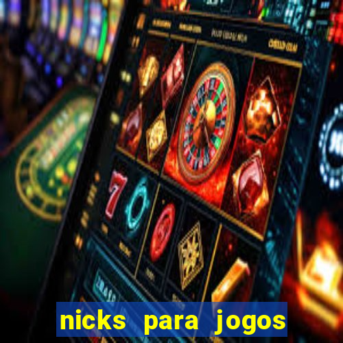 nicks para jogos de tiro